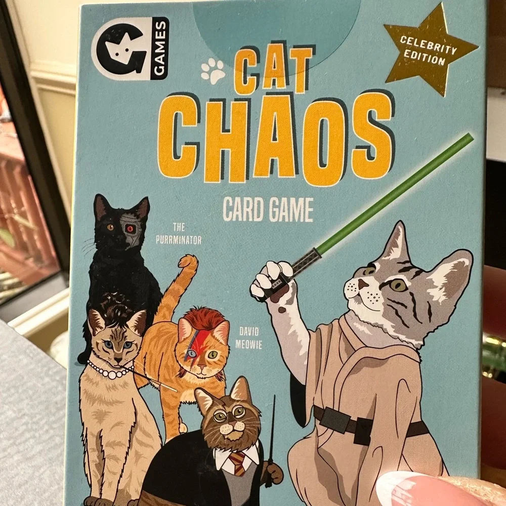 Cat Chaos Card Game and Game Night in Can Bundle